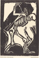 Tod mit einem Sarg, ca. 1917