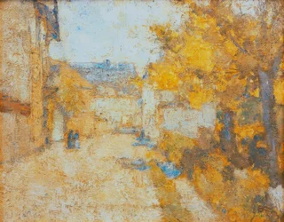 Straße in Weimar (Gasse in Ehringsdorf)