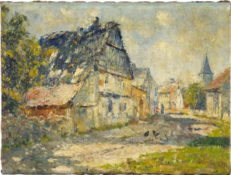 Dorfstraße in Ehringsdorf bei Weimar