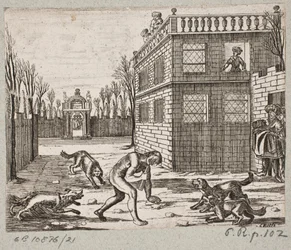 Illustration zu Adam Olearius, „Persianischer Rosenthal von einem Sinnreichen Poeten Schich Saadi […]“, Schleswig 1660