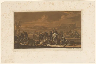 Verwundete auf dem Schlachtfeld (Reiter, Pferde und Schlachten)