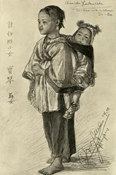 Bo-Kam und So-Ne - Chinesische Mädchen, Hongkong, 1898