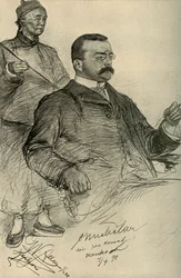 Europäischer Mann, Hankow, China, 1898