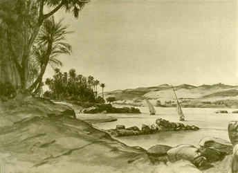 Feluccas auf dem Nil, Ägypten, 1898