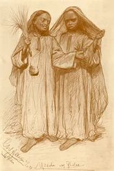 Mädchen in Philae, Ägypten, 1898