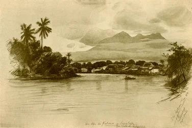 Kali Mas Fluss, Surubaya, Java