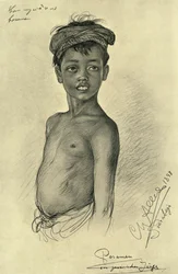 Pesamen - ein javanischer Junge aus Surubaya, Java, 1898
