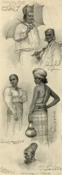 Studien von Menschen, Colombo, Ceylon