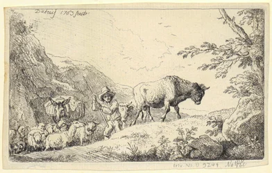 Landschaft mit dem Heiligen Franziskus