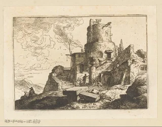 Landschaft mit Aussichtsturm