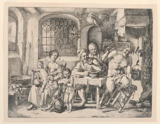 Satyr im Haus des Bauern