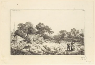 Weg hinter dem Dorf