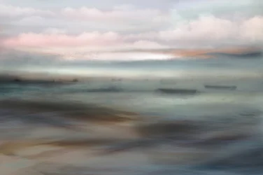 Träumende Pastell-Meereslandschaft