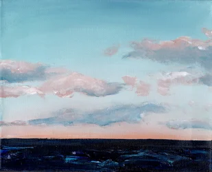 Pastell Ozeanhorizont
