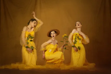 Ätherische Sonnenblumenfrauen