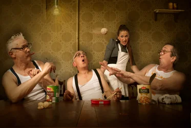 Familienessen Chaos