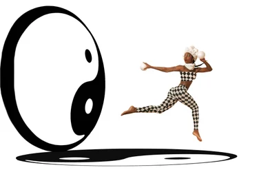 Harlekin Yin Yang Balance