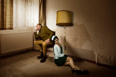 Nachdenkliches Vintage Paar
