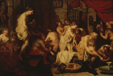 Frauen beim Baden