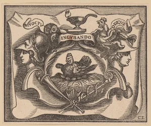 Vignette für die Titelseite von C. Peregrino, Principes Hollandiae et Zelandiae