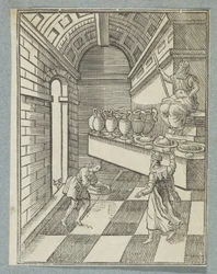 Daniel streut Asche auf den Tempelboden