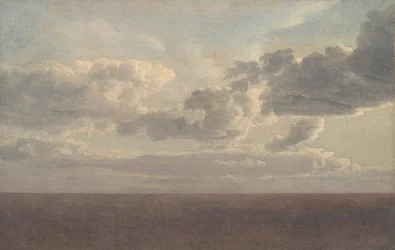 Studie von Wolken über dem Meer
