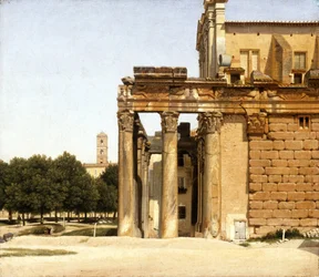 Blick auf die Via Sacra, Rom, 1814
