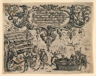 Titelseite aus Neüw Grotteßken Buch (Neues Groteskenbuch)