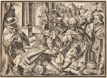 Christus erzählt seinen Jüngern vom Jüngsten Gericht