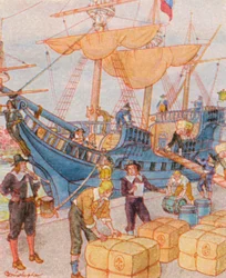Hafen mit Tabakballen