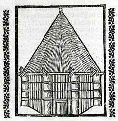 Eine Hütte aus 
