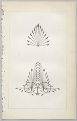 Die Kunst des dekorativen Designs: mit einem Anhang, der die Stunden des Tages angibt, zu denen Blumen öffnen, veröffentlicht von Day & Son, London, 1862