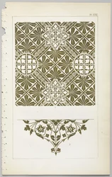 Die Kunst des dekorativen Designs: mit einem Anhang, der die Stunden des Tages angibt, zu denen Blumen öffnen, veröffentlicht von Day & Son, London, 1862