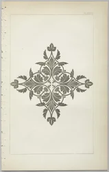 Die Kunst des dekorativen Designs: mit einem Anhang, der die Stunden des Tages angibt, zu denen Blumen öffnen, veröffentlicht von Day & Son, London, 1862