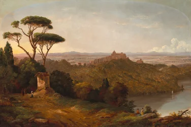 Schloss Gondolfo, Albaner See, Italien, 1852