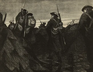 Reliefs bei Morgengrauen