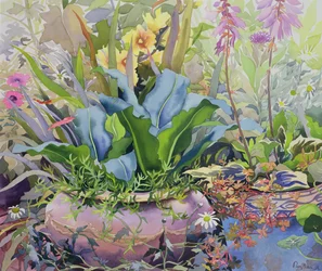 Garten mit Pflanzen, 2000