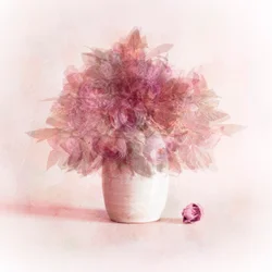 Verträumte rosa Blumen