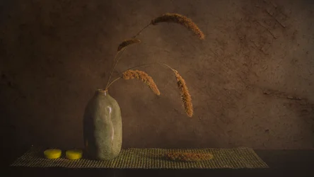 Minimalistisches botanisches Stillleben