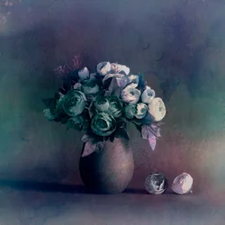 Stimmungsvolles Blumenstillleben
