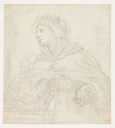 Studie von Santa Rosalia von Palermo