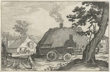 Gruppe von Bauernhöfen
