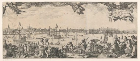Profil von Amsterdam, gesehen vom IJ (rechter Teil)
