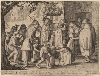 Prozession der feiernden Aussätzigen