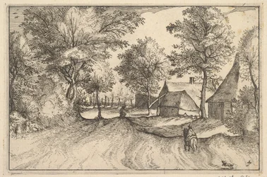 Dorfstraße, Tafel 4 aus Regiunculae et Villae Aliquot Ducatus Brabantiae