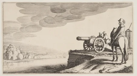 Wachturm an einem Fluss, aus Landschaften (Playsante Lantschappen)