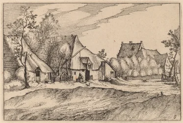 Bauernhöfe in einem Dorf