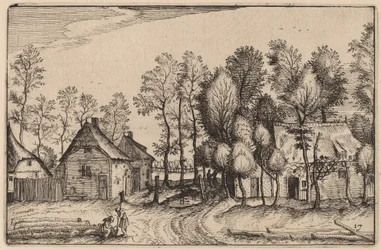 Landschaft mit gefällten Bäumen