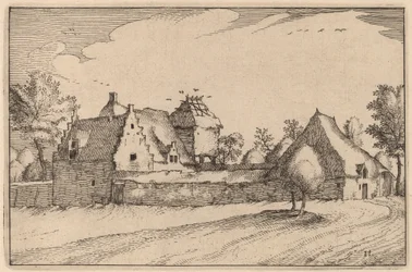 Ummauerter Bauernhof