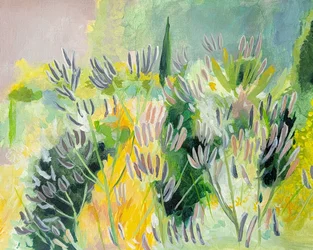 Lebendige Gartenblüte